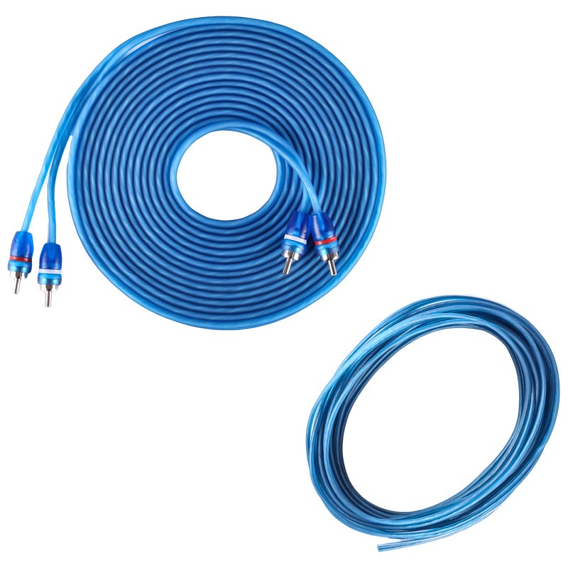 Skar Audio 4 Gauge Amplifier Wiring Kit - Blue, Copper Clad Aluminum, SKAR4ANL-CCA - Image 5